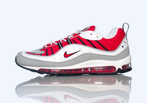 Nike Air Max 98 – White – Red – Grey