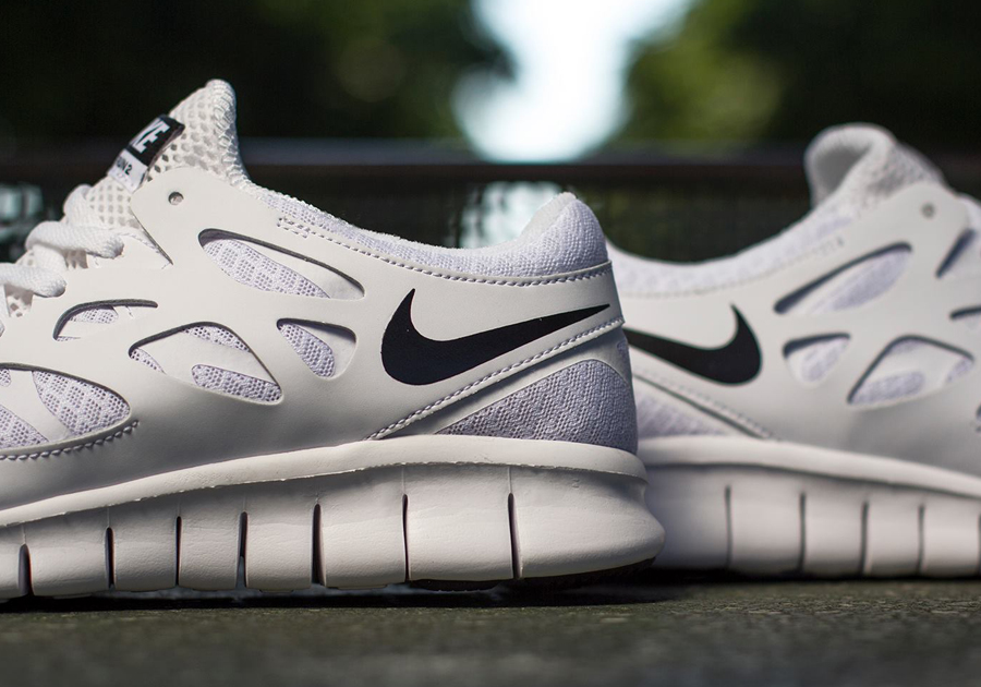 Nike Free Run 2 White Black 01
