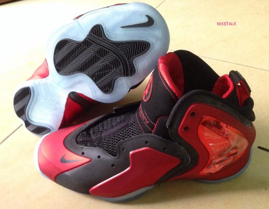 Nike Lil Penny Posite University Red Black 02