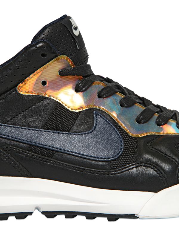 Nike Lunr Tiempo 94 Mid Black Gold Navy 01