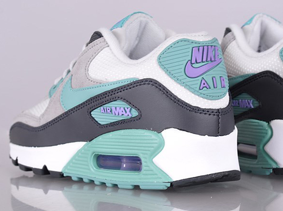 Nike Women's Air Max 90 - Light Base Grey - Diffused Jade