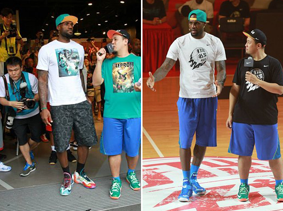 LeBron Rotating the What The LeBron 11 and Soldier 8 in China