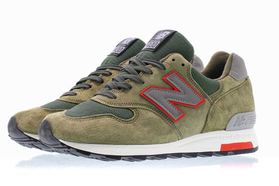 New Balance 1400 Olive Grey Red 03