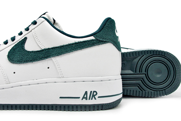 Nike Air Force 1 Low White Green Suede 03