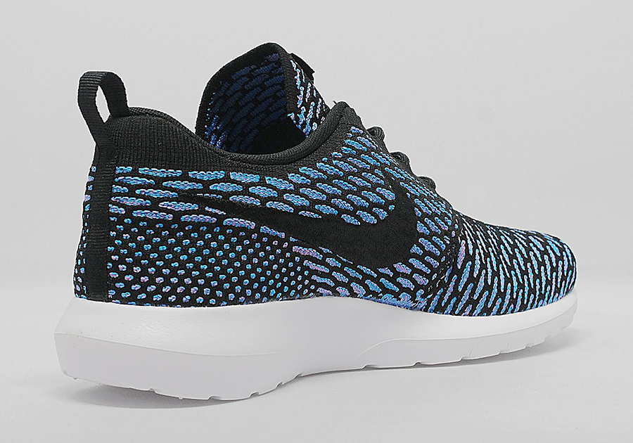 Nike Flyknit Roshe Run Black Neo Turquoise 3