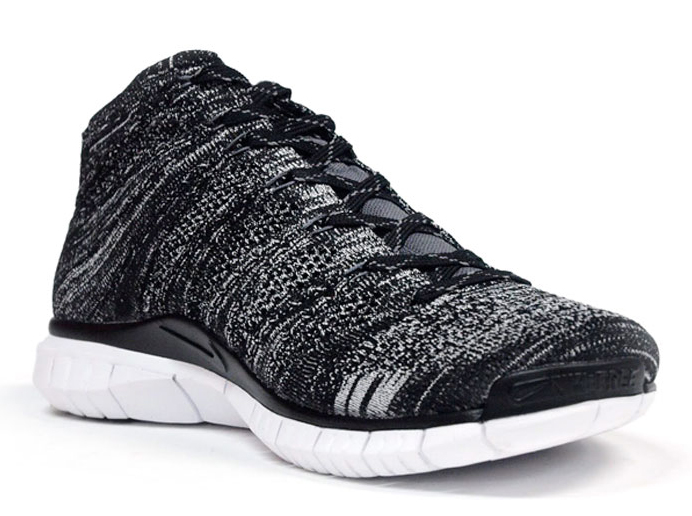 Nike Free Flyknit Chukka Black Grey White 03