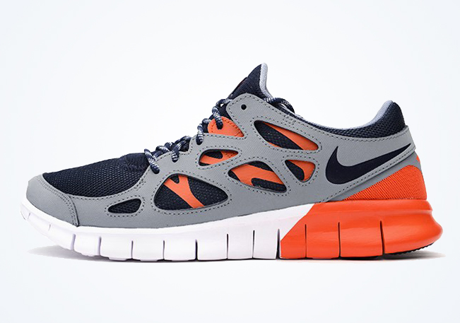 Nike Free Run 2 Dark Obsidian Orange Neutral Grey 01