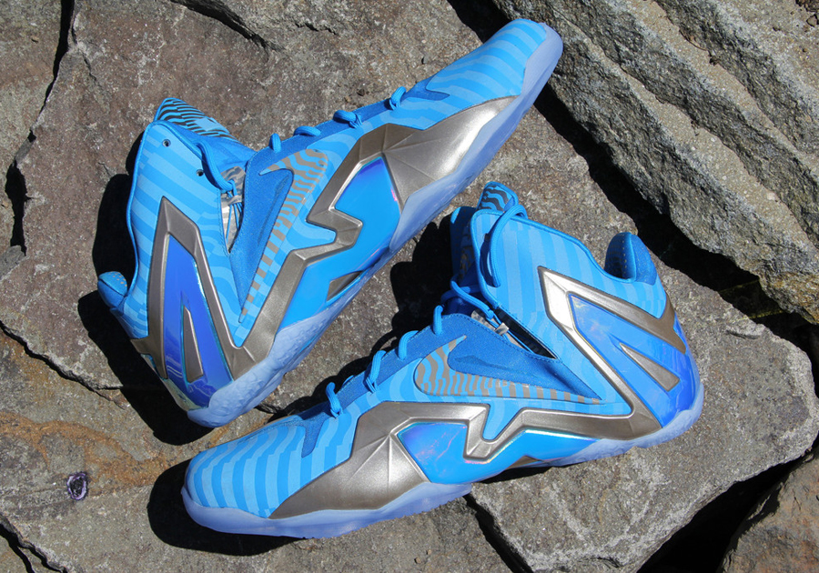 Nike Lebron 11 Elite Unreleased Blue Siver Sample