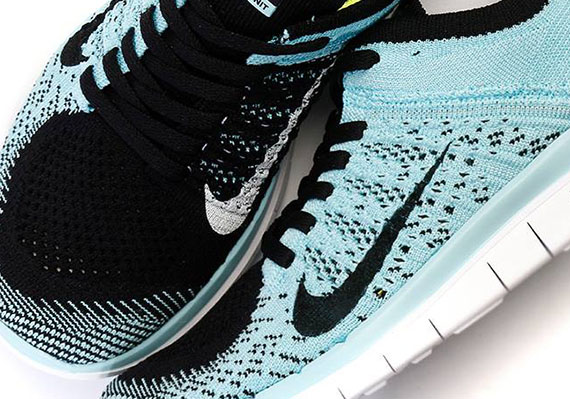Nike WMNS Free 4.0 Flyknit - Powder Blue - Black