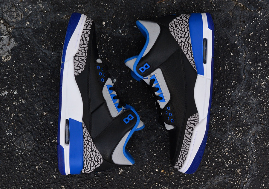 Sport Blue Jordan 3 Retro Release 1