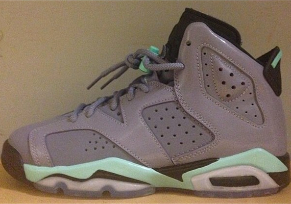 Air Jordan 6 GS - Iron Purple - Bleached Turquoise