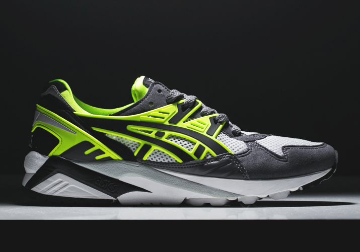 Asics Gel Kayano Trainer Grey Black Neon 01