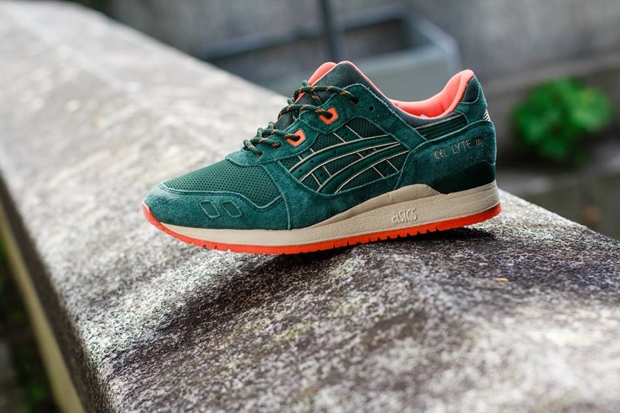 Asics Gel Lyte Iii Dark Green Orange 02