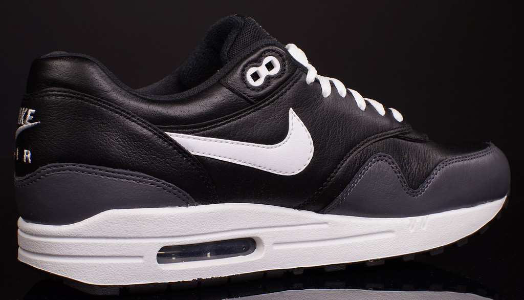Nike Air Max 1 Leather Black Grey 02