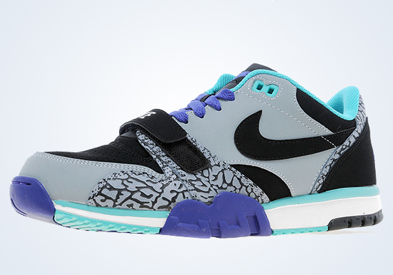 Nike Air Trainer 1 Low "Elephant" - Grey - Black - Purple