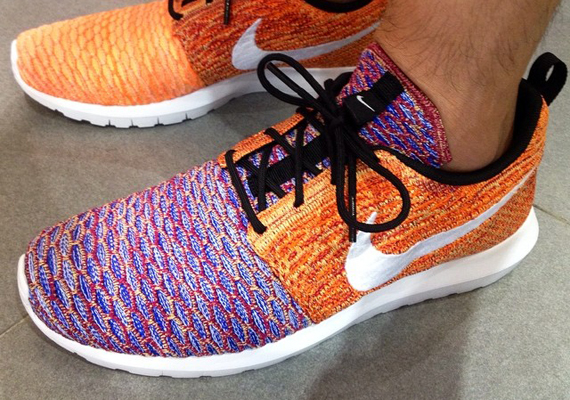 Nike Roshe Run Flyknit - Orange - Purple