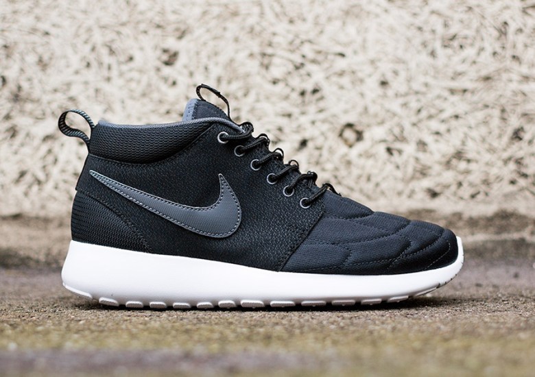 Nike Roshe Run Mid – Black – Dark Grey