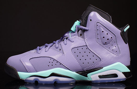 Air Jordan 6 Gs Iron Purple Bleached Turquoise 1