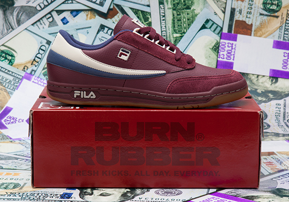 Burn Rubber x Fila Tennis Low "Doughboy" - Release Date
