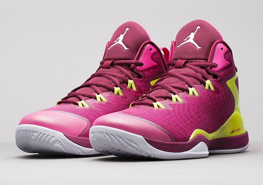 Jordan Super Fly 3 Vusion Pink Volt Deep Garnet