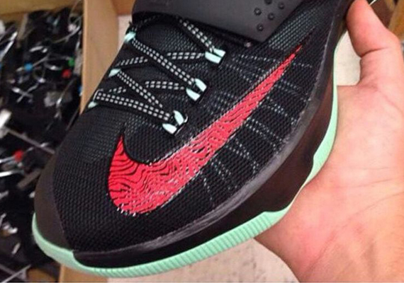 Nike KD 7 - Black - Action Red - Medium Mint