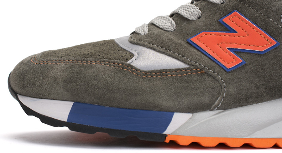 New Balance 998 Dark Olive Grey Orange Blue 4