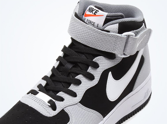 Nike Air Force 1 Mid – Black – Wolf Grey – Cool Grey