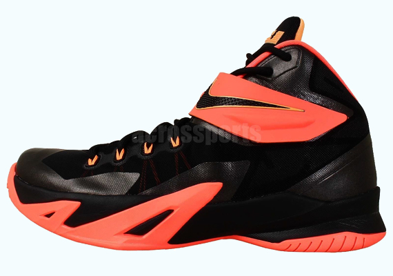 Nike Zoom LeBron Soldier 8 - Black - Bright Mango