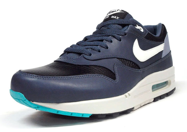 Nike Air Max 1 Leather Navy Black 6