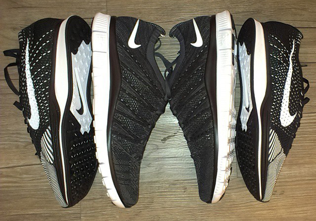 Nike Flyknit Free Trainer 3.0 - Black - White