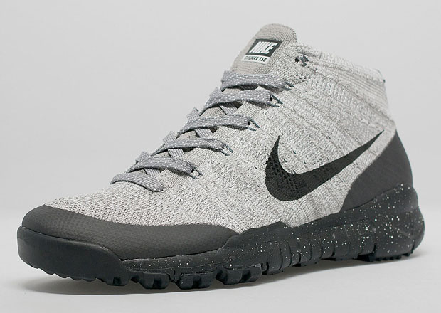 Nike Flyknit Trainer Chukka Fsb Light Charcoal Black Grey 01