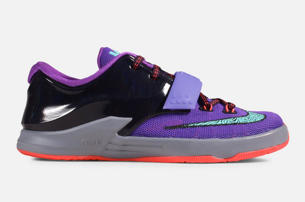 Nike Kd 7 Gs Purple Bleached Turquoise Hyper Grape Magnet Grey 02