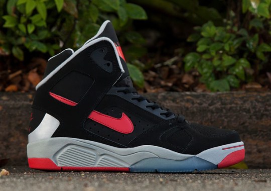 Nike Flight Lite High – Black – Grey – Crimson