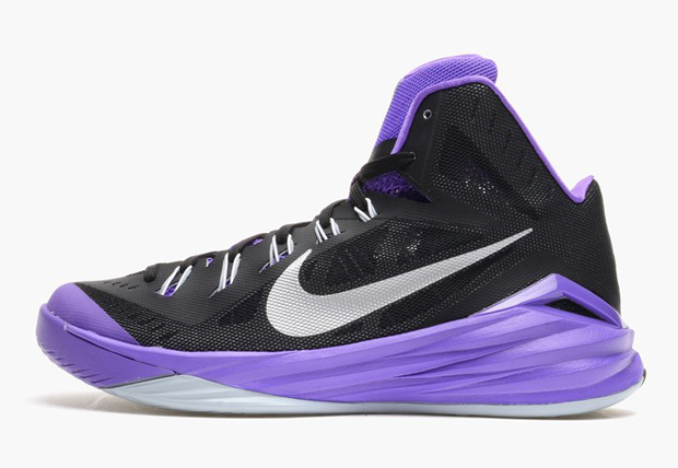 Nike Hyperdunk 2014 Black Metallic Silver Hyper Grape 1