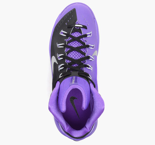Nike Hyperdunk 2014 Black Metallic Silver Hyper Grape 3