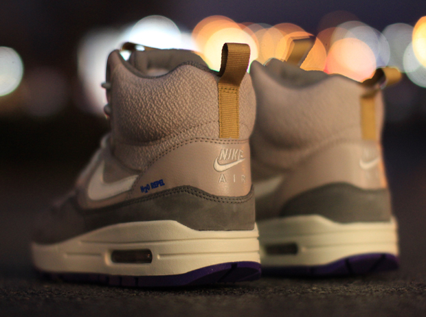 Nike Women's Air Max 1 Sneakerboot - Pewter - Violet