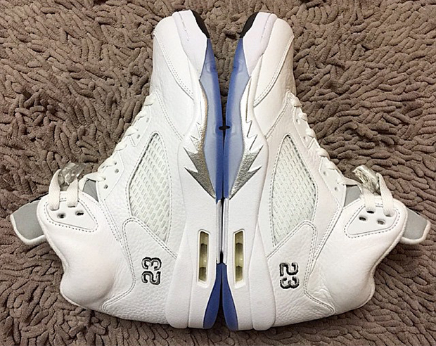 Air Jordan 5 "White/Metallic" - 2015 Retro