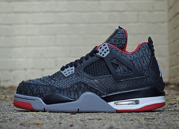 Air Jordan 4 "Suede Python" by JBF Customs
