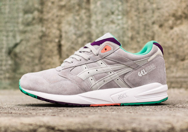 Asics Gel Saga - Soft Grey - Purple - Mint 