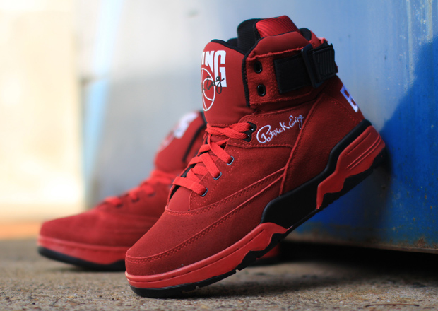 Ewing 33 Hi Red Suede Bulls 1