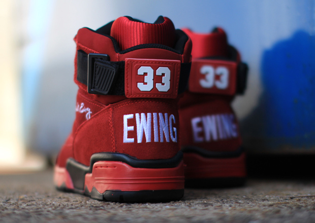 Ewing 33 Hi Red Suede Bulls 3
