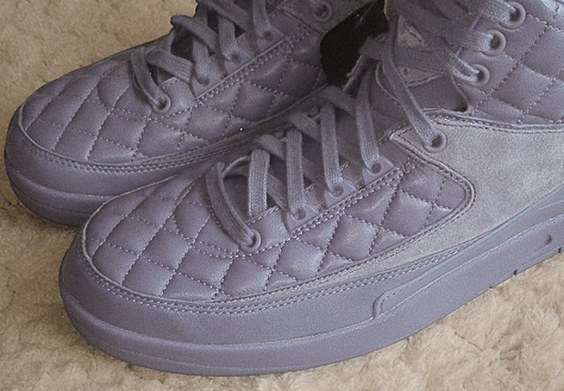 Grey Quilted Air Jordan 2 Retro