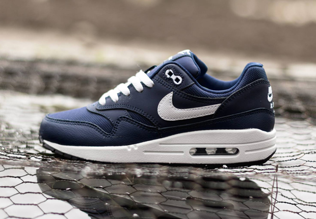 Nike Air Max 1 Gs Midnight Navy White 1