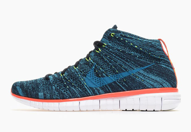 Nike Free Flyknit Chukka - Dark Obsidian - Blue Lagoon