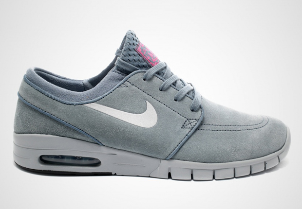 Nike Sb Stefan Janoski Max Suede Grey Metallic Silver