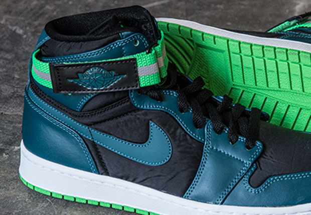 Air Jordan 1 High Strap - Teal - Green Spark