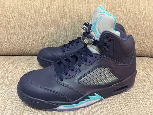 Air Jordan 5 Midnight Navy Teal 02