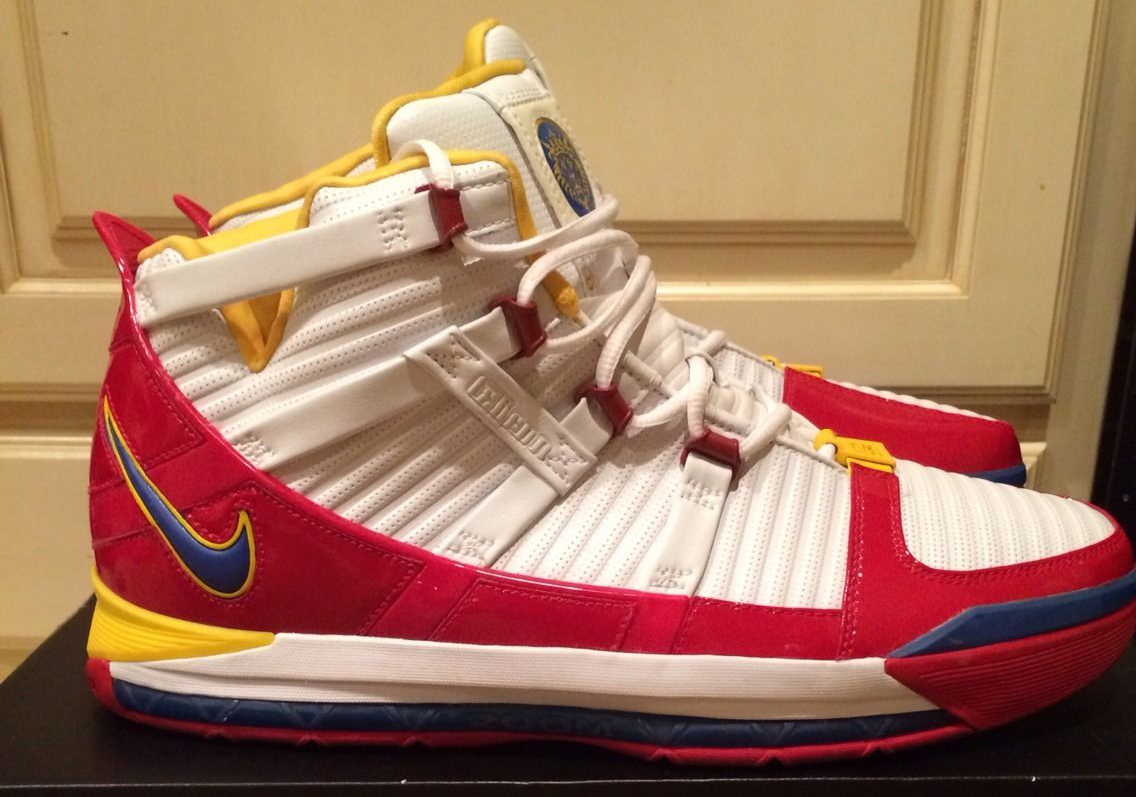 Nike Zoom Lebron 3 Superman Red Sample Ebay 01