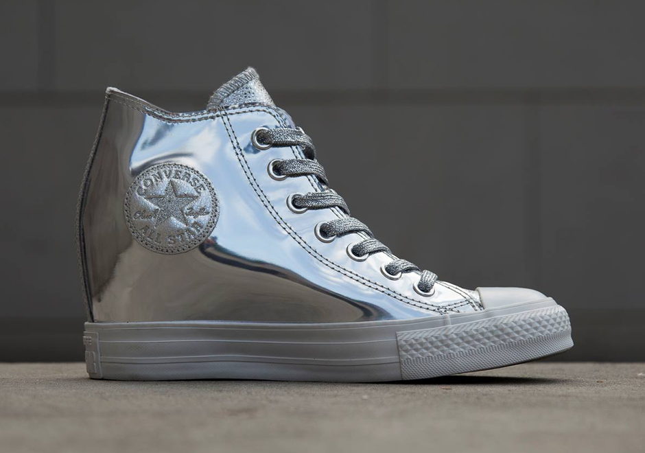 Converse Wedge Liquid Silver