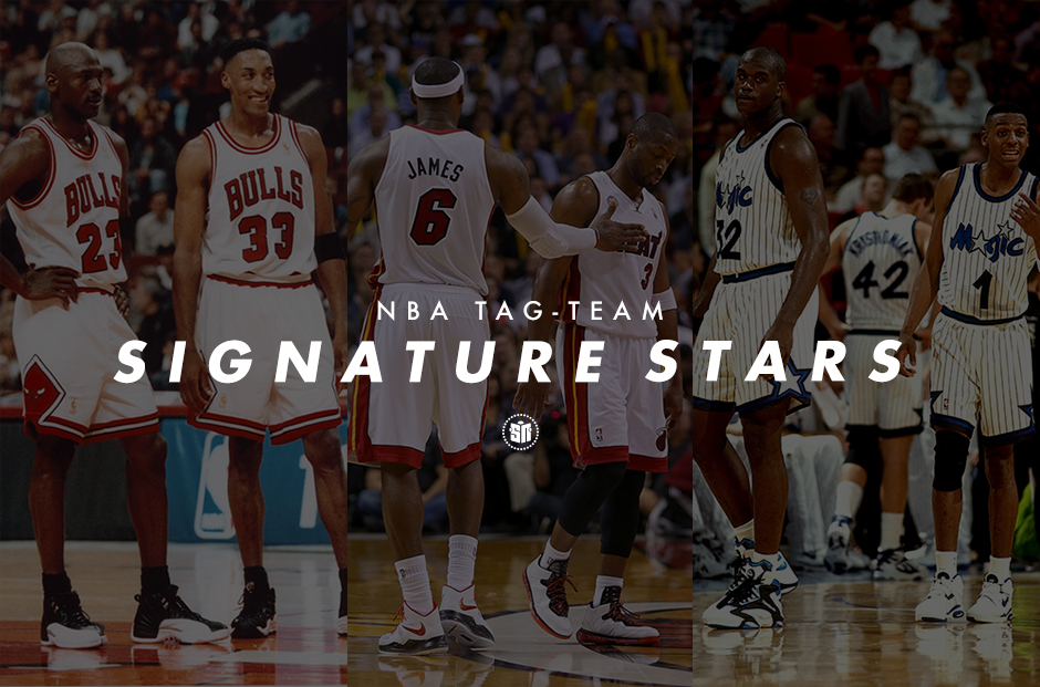NBA Tag-Team Signature Stars of Past and Present